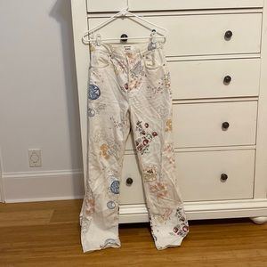 Reformation printed jeans